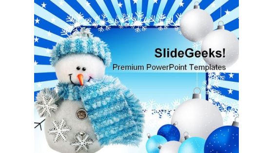 Toy Christmas Snowman Festival PowerPoint Templates And PowerPoint Backgrounds 0311 Toy Christmas Snowman Festival PowerPoint Templates And PowerPoint Backgrounds 0311