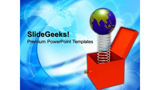 Toy With Jumping Globe Box PowerPoint Templates And PowerPoint Themes 0912 Toy With Jumping Globe Box PowerPoint Templates And PowerPoint Themes 0912