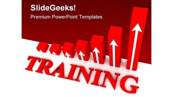 Training Graph Business PowerPoint Template 0910