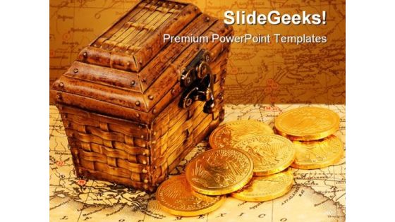 Treasure Money PowerPoint Template 1010 Treasure Money PowerPoint Template 1010