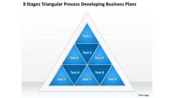 Triangular Process Developing Business Plans Ppt Starting Small PowerPoint Slides