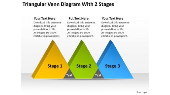 Triangular Venn Diagram With 2 Stages Making Business Plan PowerPoint Templates Triangular Venn Diagram With 2 Stages Making Business Plan PowerPoint Templates
