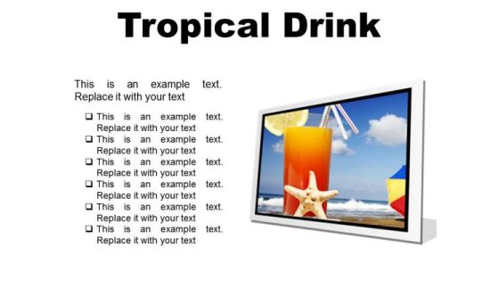 Trophical Drink Holidays PowerPoint Presentation Slides F Trophical Drink Holidays PowerPoint Presentation Slides F
