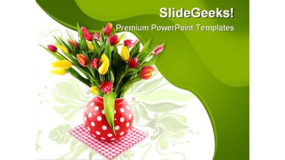 Tulips Pot Beauty PowerPoint Templates And PowerPoint Backgrounds 0611 Tulips Pot Beauty PowerPoint Templates And PowerPoint Backgrounds 0611