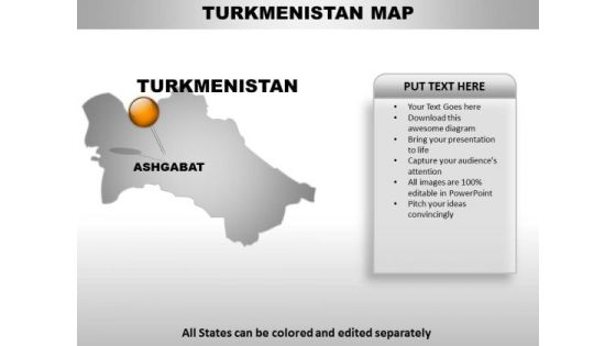 Turkmenistan Country PowerPoint Maps