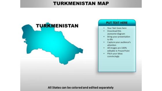 Turkmenistan PowerPoint Maps Turkmenistan PowerPoint Maps