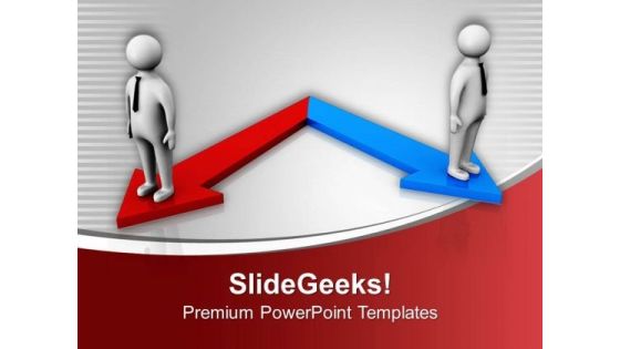 Two Different Directions Business PowerPoint Templates Ppt Backgrounds For Slides 0613 Two Different Directions Business PowerPoint Templates Ppt Backgrounds For Slides 0613