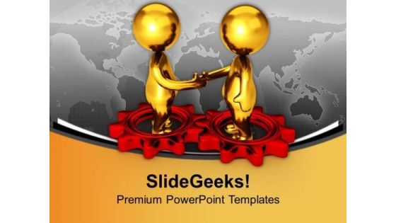 Two Different Gears Can Make Good Relation PowerPoint Templates Ppt Backgrounds For Slides 0613 Two Different Gears Can Make Good Relation PowerPoint Templates Ppt Backgrounds For Slides 0613