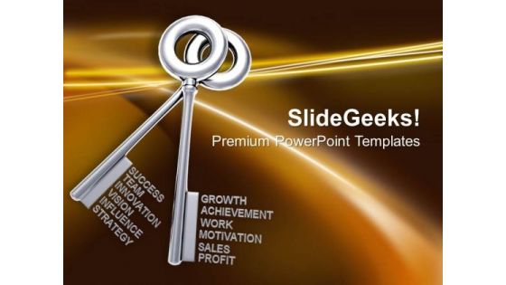 Two Golden Keys With Words Business PowerPoint Templates And PowerPoint Themes 1012 Two Golden Keys With Words Business PowerPoint Templates And PowerPoint Themes 1012