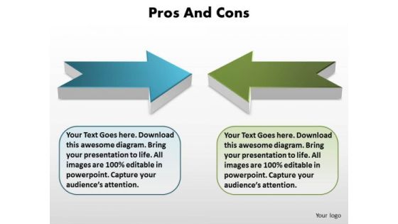 Two Opposing Views Editable PowerPoint Templates