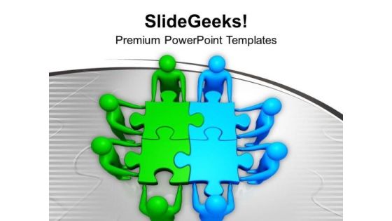Two Teams Efforts To Find Solution PowerPoint Templates Ppt Backgrounds For Slides 0313 Two Teams Efforts To Find Solution PowerPoint Templates Ppt Backgrounds For Slides 0313