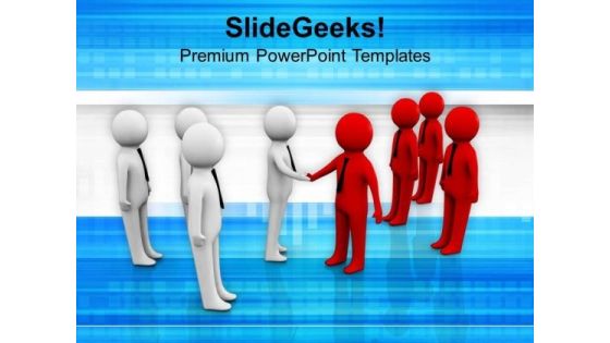 Two Teams Shaking Hands Business PowerPoint Templates Ppt Backgrounds For Slides 0213 Two Teams Shaking Hands Business PowerPoint Templates Ppt Backgrounds For Slides 0213