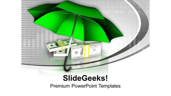 Umbrella Protecting Money Financial Business PowerPoint Templates Ppt Backgrounds For Slides 0313 Umbrella Protecting Money Financial Business PowerPoint Templates Ppt Backgrounds For Slides 0313