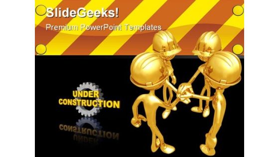 Under Construction Architecture PowerPoint Templates And PowerPoint Backgrounds 0711