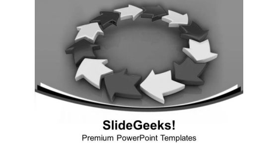 Unidirectional Arrow For Cyclic Process PowerPoint Templates Ppt Backgrounds For Slides 0513 Unidirectional Arrow For Cyclic Process PowerPoint Templates Ppt Backgrounds For Slides 0513