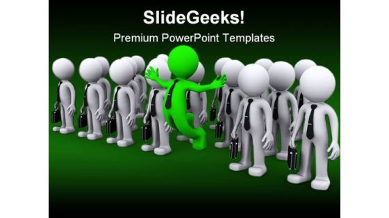 Unique Character Standing Leadership PowerPoint Themes And PowerPoint Slides 0211 Unique Character Standing Leadership PowerPoint Themes And PowerPoint Slides 0211