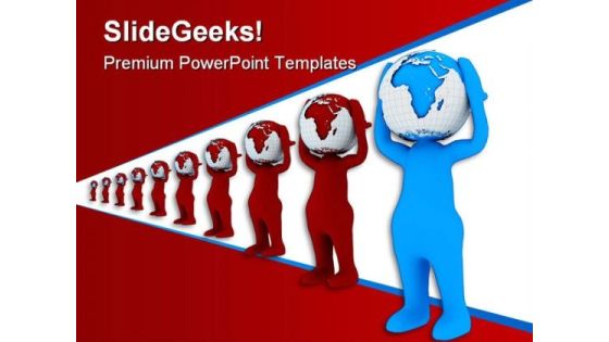 Unique People MetaphorPowerPoint Backgrounds And Templates 0111