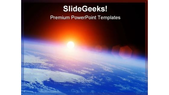 Universe Earth PowerPoint Template 0610 Universe Earth PowerPoint Template 0610