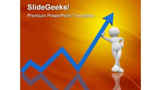 Up Arrow Business PowerPoint Templates And PowerPoint Backgrounds 0411 Up Arrow Business PowerPoint Templates And PowerPoint Backgrounds 0411