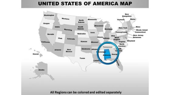 Usa Alabama State PowerPoint Maps Usa Alabama State PowerPoint Maps