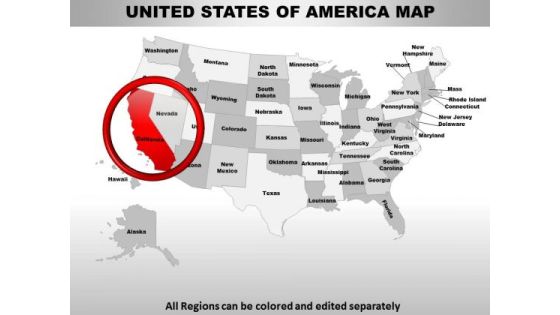 Usa California State PowerPoint Maps Usa California State PowerPoint Maps