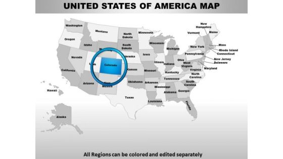 Usa Colorado State PowerPoint Maps Usa Colorado State PowerPoint Maps