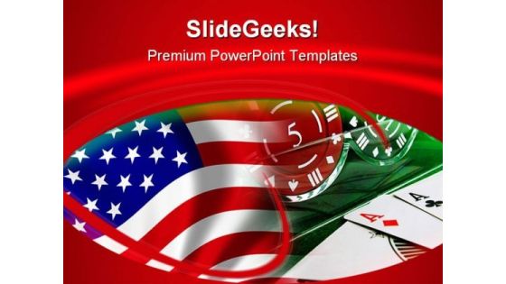 Usa Flag And Gambling Game PowerPoint Templates And PowerPoint Backgrounds 0811 Usa Flag And Gambling Game PowerPoint Templates And PowerPoint Backgrounds 0811