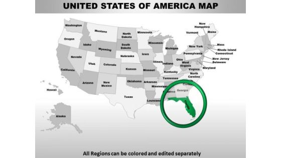 Usa Florida State PowerPoint Maps Usa Florida State PowerPoint Maps