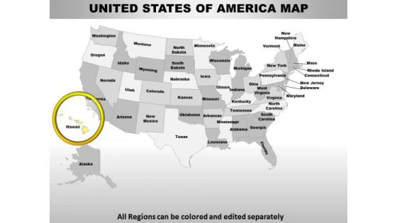 Usa Hawaii State PowerPoint Maps Usa Hawaii State PowerPoint Maps