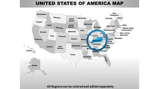 Usa Kentucky State PowerPoint Maps Usa Kentucky State PowerPoint Maps