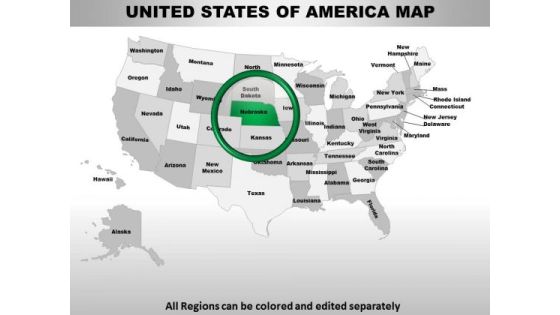 Usa Nebraska State PowerPoint Maps Usa Nebraska State PowerPoint Maps