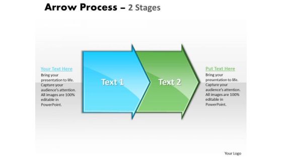 Usa Ppt Arrow Forging Process PowerPoint Slides 2 Stages Business Plan 1 Image