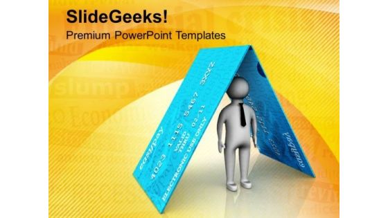 Use Debit Card For Financial Safety PowerPoint Templates Ppt Backgrounds For Slides 0713 Use Debit Card For Financial Safety PowerPoint Templates Ppt Backgrounds For Slides 0713