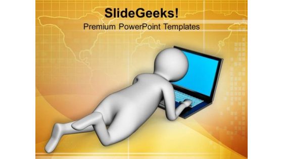 Use Laptop Anywhere For Internet PowerPoint Templates Ppt Backgrounds For Slides 0713 Use Laptop Anywhere For Internet PowerPoint Templates Ppt Backgrounds For Slides 0713