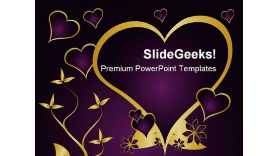 Valentines Heart Holidays PowerPoint Template 0910 Valentines Heart Holidays PowerPoint Template 0910