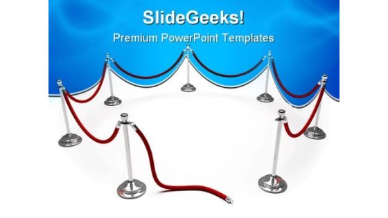 Velvet Rope Symbol PowerPoint Themes And PowerPoint Slides 0811 Velvet Rope Symbol PowerPoint Themes And PowerPoint Slides 0811