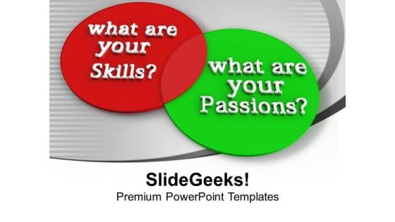 Venn Diagram Of Skills And Passions PowerPoint Templates Ppt Backgrounds For Slides 0113 Venn Diagram Of Skills And Passions PowerPoint Templates Ppt Backgrounds For Slides 0113