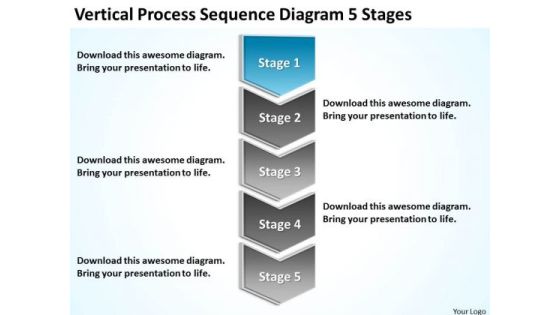 Vertical Process Sequence Diagram 5 Stages Business Plan PowerPoint Templates Vertical Process Sequence Diagram 5 Stages Business Plan PowerPoint Templates