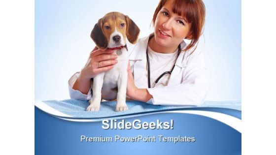 Veterinarian Doctor Medical PowerPoint Templates And PowerPoint Backgrounds 0511