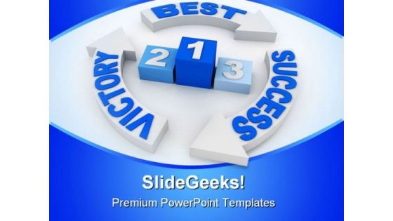 Victory Concept Business Success PowerPoint Template 1110