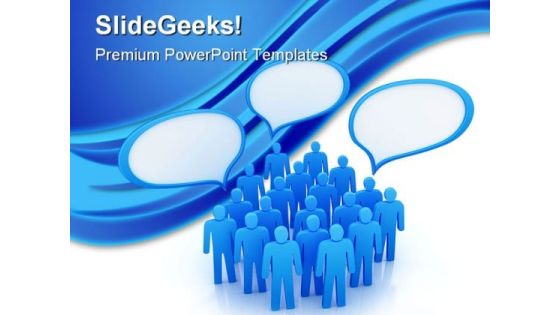 Views Communication People PowerPoint Template 1110 Views Communication People PowerPoint Template 1110