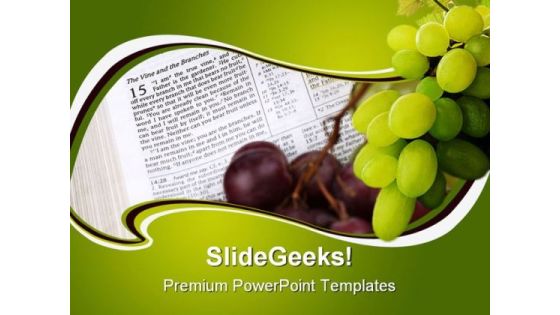 Vine Branches Religion PowerPoint Templates And PowerPoint Backgrounds 0211