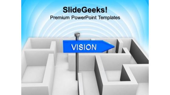 Vision Concept With Labyrinth PowerPoint Templates And PowerPoint Themes 1112 Vision Concept With Labyrinth PowerPoint Templates And PowerPoint Themes 1112