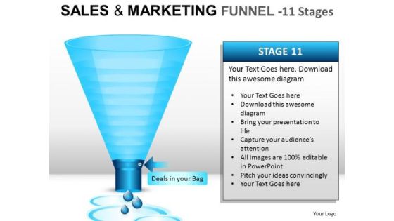Water Dropping Through Sales Funnel PowerPoint Slides And Ppt Diagram Templates