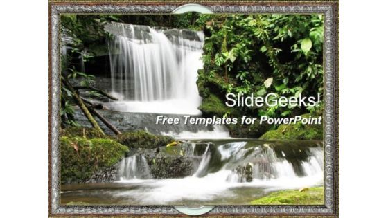Beautiful Waterfall PowerPoint Template Beautiful Waterfall PowerPoint Template