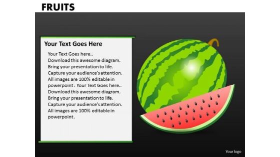 Watermellon Fruits PowerPoint Ppt Templates Watermellon Fruits PowerPoint Ppt Templates