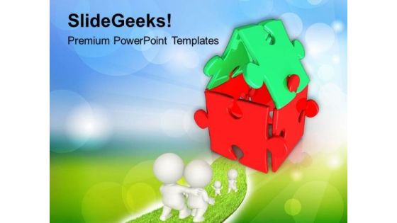Way To Home Family PowerPoint Templates Ppt Backgrounds For Slides 0513 Way To Home Family PowerPoint Templates Ppt Backgrounds For Slides 0513