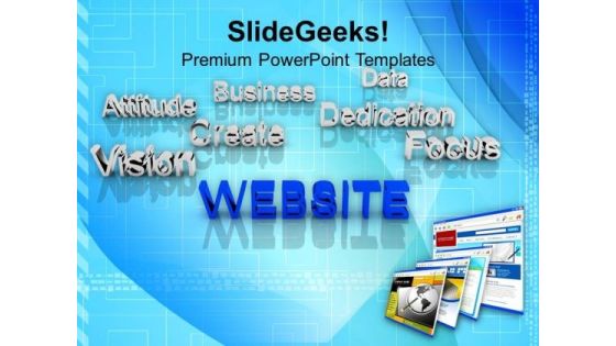 Website At Forefront Business Concept PowerPoint Templates And PowerPoint Themes 1112 Website At Forefront Business Concept PowerPoint Templates And PowerPoint Themes 1112