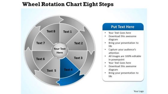 Wheel Rotation Chart Eight Steps Business Plans Examples PowerPoint Slides Wheel Rotation Chart Eight Steps Business Plans Examples PowerPoint Slides