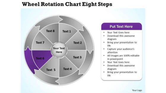 Wheel Rotation Chart Eight Steps How To Write Business Plan PowerPoint Templates Wheel Rotation Chart Eight Steps How To Write Business Plan PowerPoint Templates